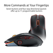 ASUS ROG Spatha X Wireless Gaming Mouse – MMO/MOBA Design, 12 Programmable Buttons, Right-Handed, 168g, Dual-Mode (Wired/2.4GHz), 19K DPI, up to 67Hr Battery, Magnetic Charging Dock, PC/Mac Support