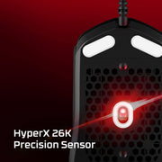 HyperX Pulsefire Haste 2 – Wireless Gaming Mouse- Ultra Lightweight, 61g, 100 Hour Battery Life, Dual Wireless Connectivity, Precision Sensor - Black