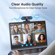 EMEET NOVA 4K Webcam for PC, Ultra 4K HD, PDAF Autofocus, Dual Omni Mics
