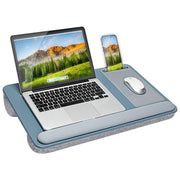 LAPGEAR Home Office Pro Lap Desk - Black Carbon, Fits 15.6” Laptops
