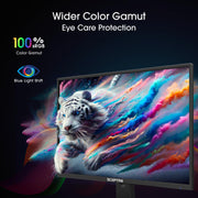 Sceptre 24-inch Prime Monitor Thin 1080p LED Monitor 99% sRGB 2x HDMI VGA Build-in Speakers, Machine Black (E248W-19203R 2025 Series)