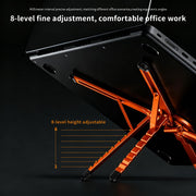 Magnetic Laptop Stand, 3-in-1 Foldable Aluminum Riser, Grey