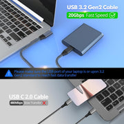 6 inch USB C to USB C Cable Right Angle, 0.5ft Short USB-C Cable 90 Degree