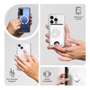 PopSockets Adhesive Phone Grip, Holder- Knurled Black