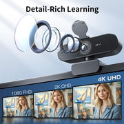 EMEET NOVA 4K Webcam for PC, Ultra 4K HD, PDAF Autofocus, Dual Omni Mics