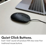 Macally USB Type C Mouse - Slim & Compact Design - USB C Mouse for MacBook Pro iMac PC etc. - Simple 3 Button & Scroll Wheel Layout with DPI Switch - Comfortable Plug & Play Apple Wired Mouse USBC