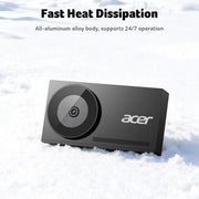 Acer 4K Webcam for PC/Mac with All-Metal Unibody Sculpted, Sony 1/2" Sensor, PDAF, 2 Noise Reduction Mics, Privacy Cover for Switch 2/Zoom/Teams/Facetime/YouTube/Google Meet