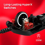 HyperX Pulsefire Haste 2 – Wireless Gaming Mouse- Ultra Lightweight, 61g, 100 Hour Battery Life, Dual Wireless Connectivity, Precision Sensor - Black