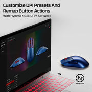 HyperX Pulsefire Haste 2 – Wireless Gaming Mouse- Ultra Lightweight, 61g, 100 Hour Battery Life, Dual Wireless Connectivity, Precision Sensor - Black