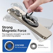 SYNCWIRE for MagSafe Phone Grip, Magnetic Phone Ring Holder