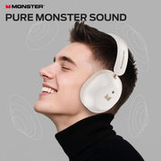 Monster Persona 6th ANC Active Noise Cancelling Headphones, Bluetooth Headphones Over Ear with Bluetooth 6.0, 60H Playtime, HiFi Stereo Audio, 3 EQ Modes, Wireless Headphones for Work Travel, White