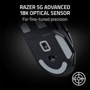 Razer Basilisk V3 X HyperSpeed Customizable Wireless Gaming Mouse, Black