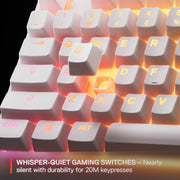 SteelSeries USB Apex 5 Hybrid Mechanical Gaming Keyboard – Per-Key RGB Illumination – Aircraft Grade Aluminum Alloy Frame – OLED Smart Display (Hybrid Blue Switch)