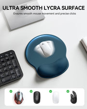 Mouse Pad with Wrist Rest for Desktop Large Ergonomic Mouse Mat(Black)