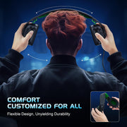 Vakedy Wired Gaming Headset for Xbox,PS5,PS4,PC,Switch, RGB 50mm Drivers
