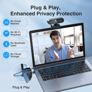 EMEET NOVA 4K Webcam for PC, Ultra 4K HD, PDAF Autofocus, Dual Omni Mics