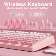 AULA F75 Pro Wireless Mechanical Keyboard,75% Hot Swappable Custom Keyboard with Knob,RGB Backlit,Pre-lubed Reaper Switches,Side Printed PBT Keycaps,2.4GHz/USB-C/BT5.0 Mechanical Gaming Keyboards