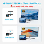 ACASIS USB C Hub 10Gbps, USB C to 4K 60Hz HDMI Adapter for Laptop/MacBook