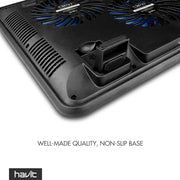 havit HV-F2056 Laptop Cooling Pad for 15.6-17 Inch Laptops, Black