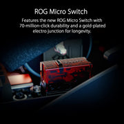 ASUS ROG Spatha X Wireless Gaming Mouse – MMO/MOBA Design, 12 Programmable Buttons, Right-Handed, 168g, Dual-Mode (Wired/2.4GHz), 19K DPI, up to 67Hr Battery, Magnetic Charging Dock, PC/Mac Support