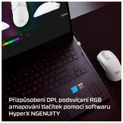 HyperX Pulsefire Haste 2 – Wireless Gaming Mouse- Ultra Lightweight, 61g, 100 Hour Battery Life, Dual Wireless Connectivity, Precision Sensor - Black