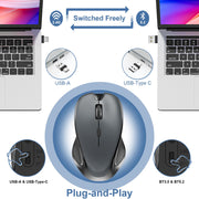 Mouse for MacBook Bluetooth Wireless Mice Laptop Mac Pro iPad with Jiggler