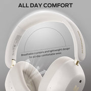 Monster Persona 6th ANC Active Noise Cancelling Headphones, Bluetooth Headphones Over Ear with Bluetooth 6.0, 60H Playtime, HiFi Stereo Audio, 3 EQ Modes, Wireless Headphones for Work Travel, White