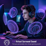 Redragon USB Wired Gaming Headset with 7.1 Surround Sound, Volume Control