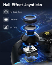 EasySMX X15 Wireless PC Controller for Gaming, Hall Effect Joysticks