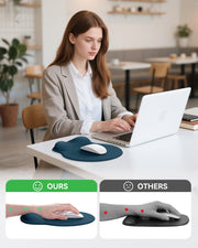 Mouse Pad with Wrist Rest for Desktop Large Ergonomic Mouse Mat(Black)