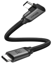 Silkland USB C Monitor Cable Right Angle 5FT, 8K@30Hz 5K/4K@60Hz Display