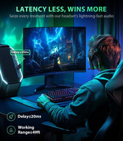 Vakedy Wired Gaming Headset for Xbox,PS5,PS4,PC,Switch, RGB 50mm Drivers