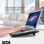 havit HV-F2056 Laptop Cooling Pad for 15.6-17 Inch Laptops, Black