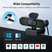 EMEET NOVA 4K Webcam for PC, Ultra 4K HD, PDAF Autofocus, Dual Omni Mics