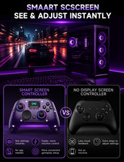 AOC PC Controller with Interactive Screen, Hall Effect Sticks & Triggers