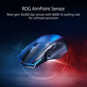 ASUS ROG Spatha X Wireless Gaming Mouse – MMO/MOBA Design, 12 Programmable Buttons, Right-Handed, 168g, Dual-Mode (Wired/2.4GHz), 19K DPI, up to 67Hr Battery, Magnetic Charging Dock, PC/Mac Support
