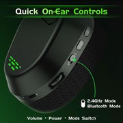 Gvyugke Wireless Gaming Headset for Xbox Series X/S, Xbox One, PS5 - Black