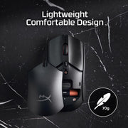 HyperX Pulsefire Haste 2 – Wireless Gaming Mouse- Ultra Lightweight, 61g, 100 Hour Battery Life, Dual Wireless Connectivity, Precision Sensor - Black