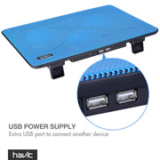 havit HV-F2056 Laptop Cooling Pad for 15.6-17 Inch Laptops, Black