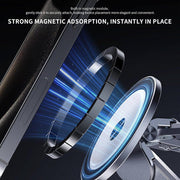 Magnetic Laptop Stand, 3-in-1 Foldable Aluminum Riser, Grey