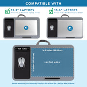 LAPGEAR Home Office Pro Lap Desk - Black Carbon, Fits 15.6” Laptops