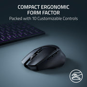 Razer Basilisk V3 X HyperSpeed Customizable Wireless Gaming Mouse, Black