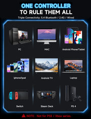 AOC PC Controller with Interactive Screen, Hall Effect Sticks & Triggers