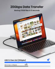 Silkland USB C Monitor Cable Right Angle 5FT, 8K@30Hz 5K/4K@60Hz Display