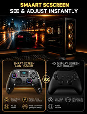 AOC PC Controller with Interactive Screen, Hall Effect Sticks & Triggers
