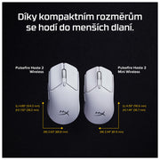 HyperX Pulsefire Haste 2 – Wireless Gaming Mouse- Ultra Lightweight, 61g, 100 Hour Battery Life, Dual Wireless Connectivity, Precision Sensor - Black