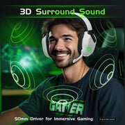 Gvyugke Wireless Gaming Headset for Xbox Series X/S, Xbox One, PS5 - Black