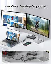 Silkland USB C Monitor Cable Right Angle 5FT, 8K@30Hz 5K/4K@60Hz Display