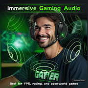 Gvyugke Wireless Gaming Headset for Xbox Series X/S, Xbox One, PS5 - Black
