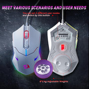 Redragon S101M-KS Gaming Keyboard and Mouse Wireless with Tri-Mode, RGB Keyboard and 4800 DPI Gaming Mouse, 10 Independent Multimedia Keys for Wins, PC, Computer, Wireless S101 Ideal for Gamer